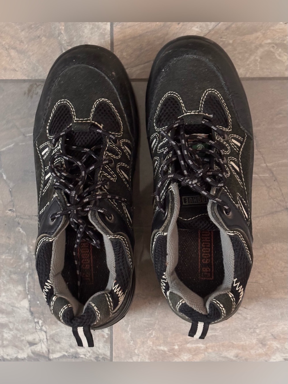 JB Goodhue Men's Black Protective Footwear Work Shoes